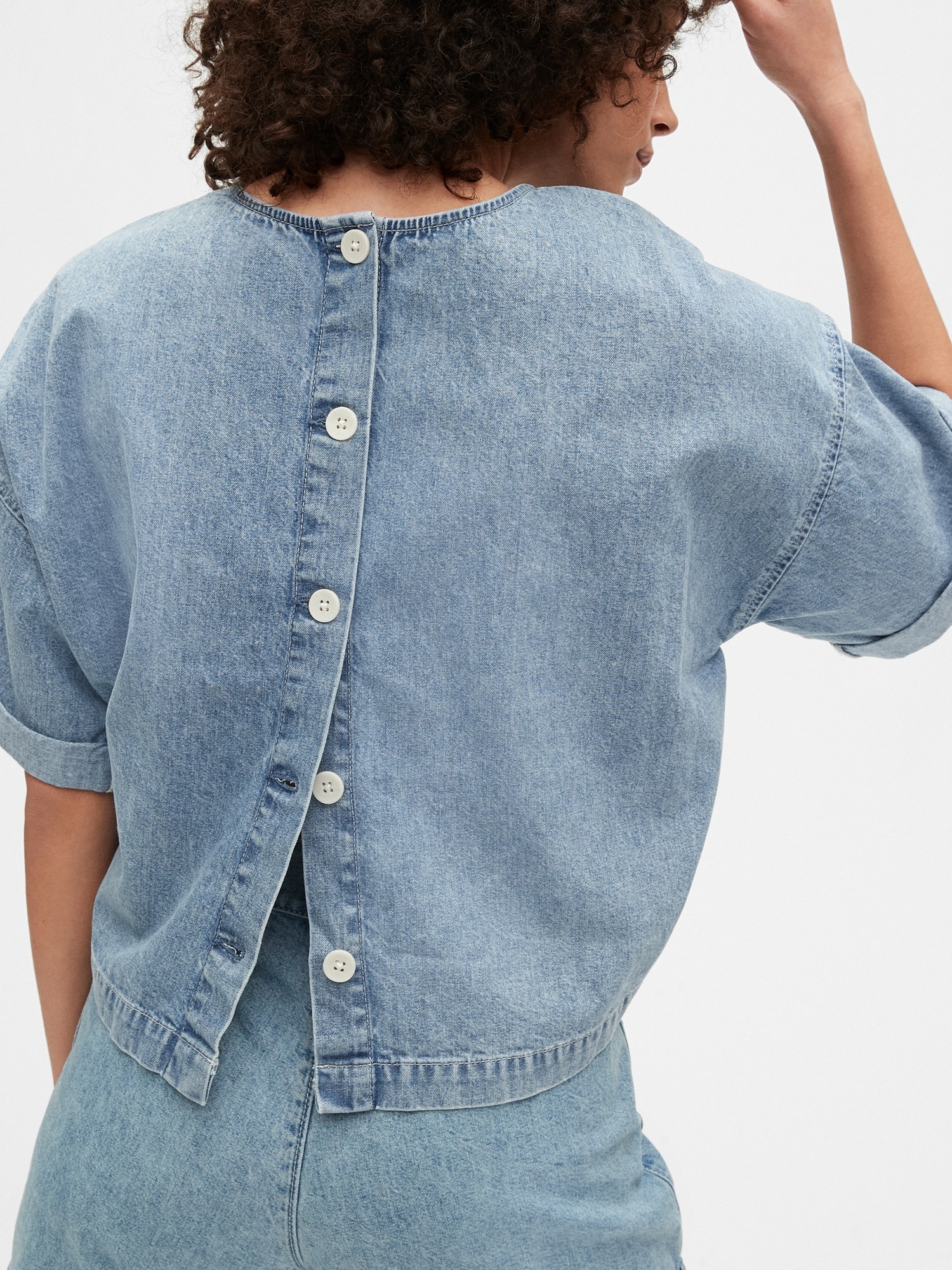 Button Back Denim Shirt | Gap Button Back Denim Shirt | Gap