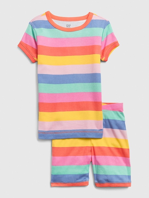 Image number 1 showing, Kids Rainbow Stripe PJ Set