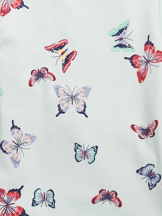 Image number 2 showing, Kids 100% Organic Cotton Butterfly PJ Set