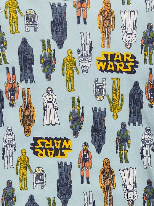 2 of 8 showing, with the color blue focus of product babyGap &#124 StarWars™ PJ Set