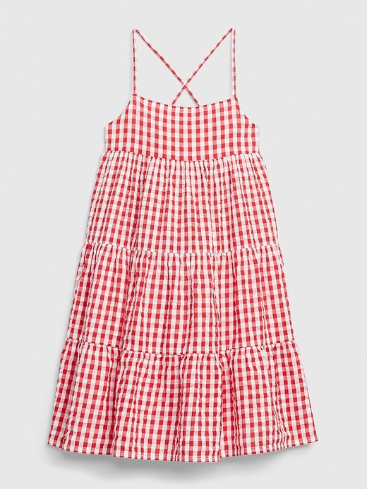 Image number 5 showing, Kids Tiered Gingham Dress