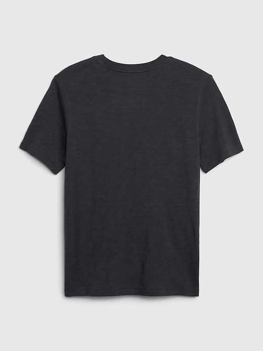 2 of 8 showing, with the color clean coal of product Kids Hologram Graphic T-Shirt