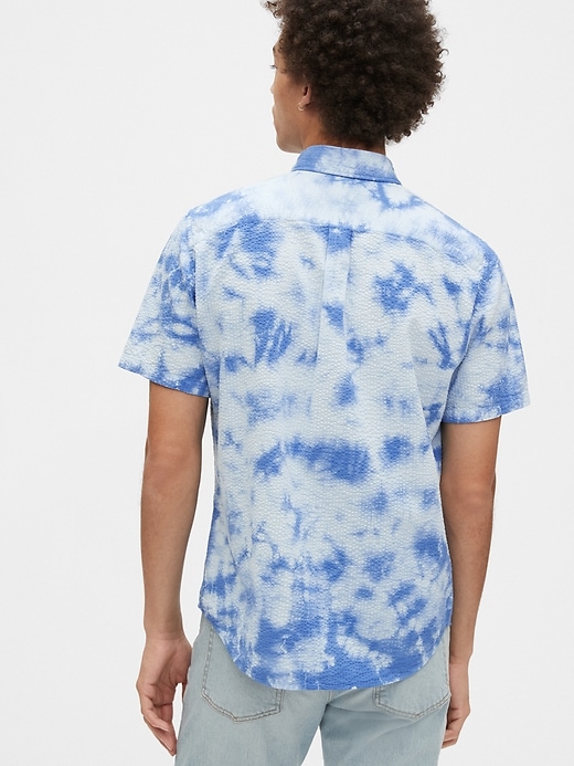 2 of 8 showing, with the color blue tie dye of product Tie-Dye Shirt