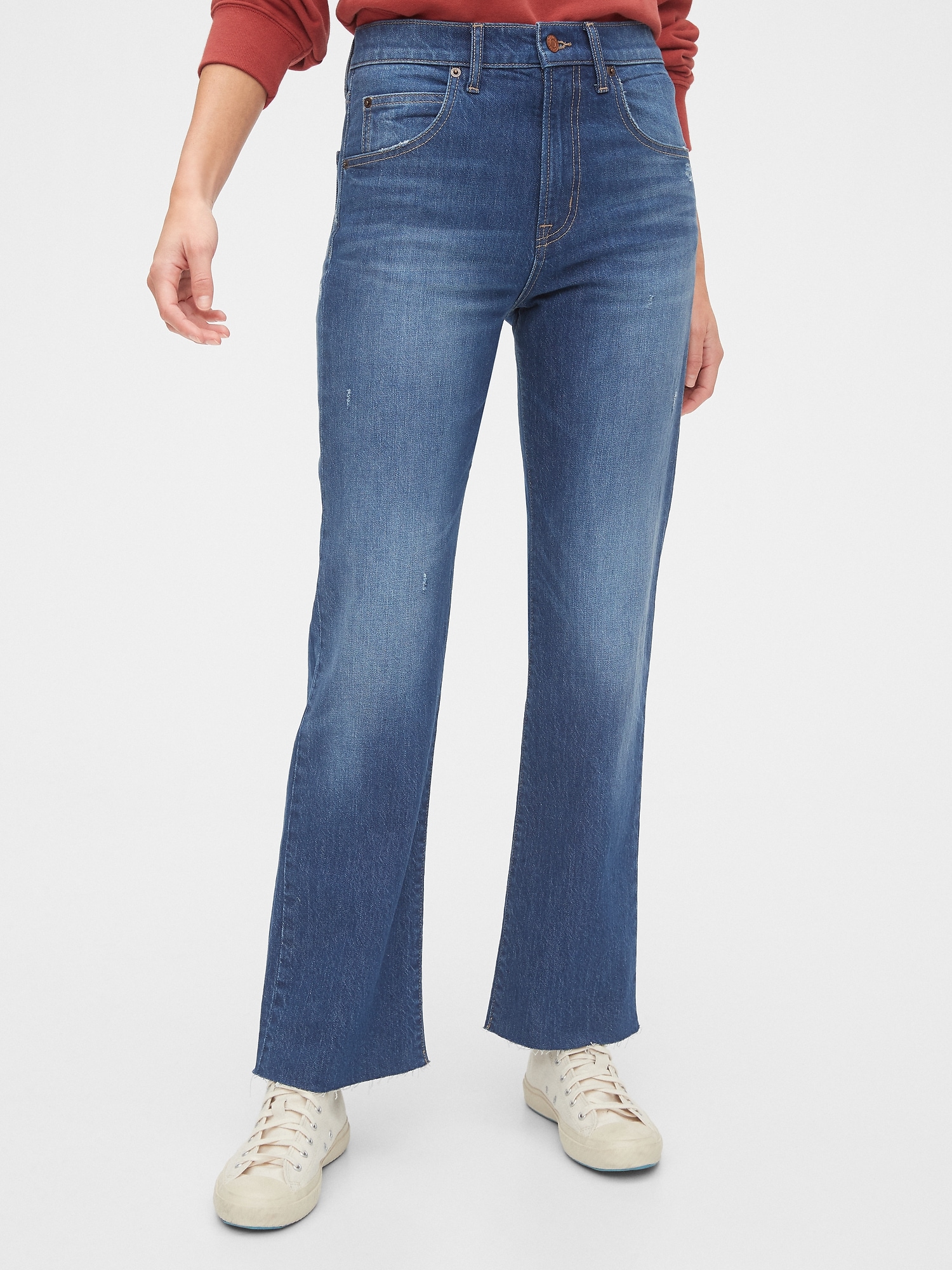 ankle flare jeans