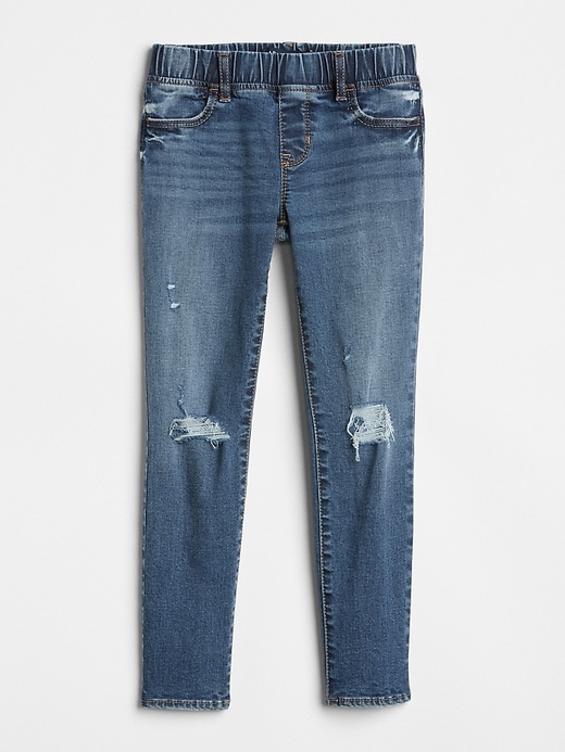 Image number 2 showing, Kids Distressed Jeggings with Stretch
