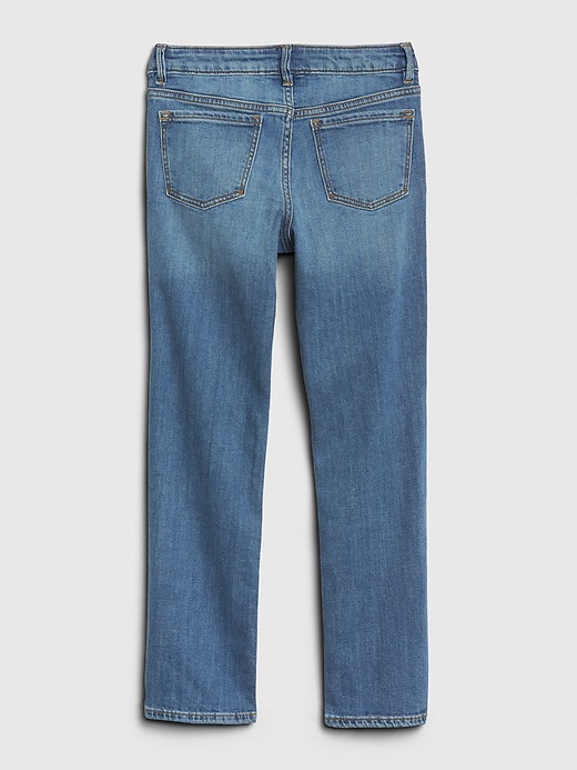 Image number 3 showing, Kids Distressed Straight Jeans with Stretch