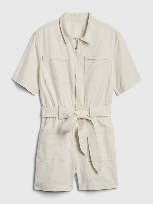 Image number 1 showing, Utility Short Sleeve Romper