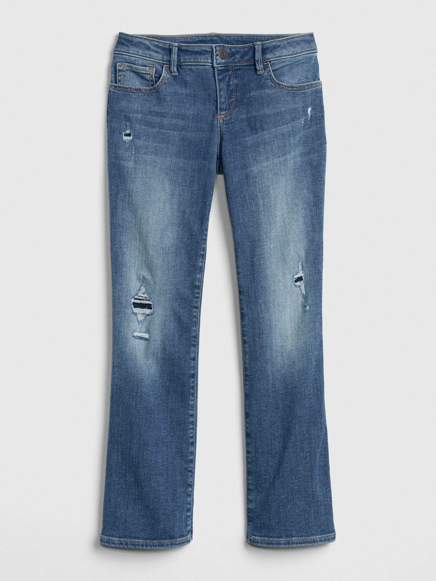 Kids Destructed Boot Jeans with Stretch