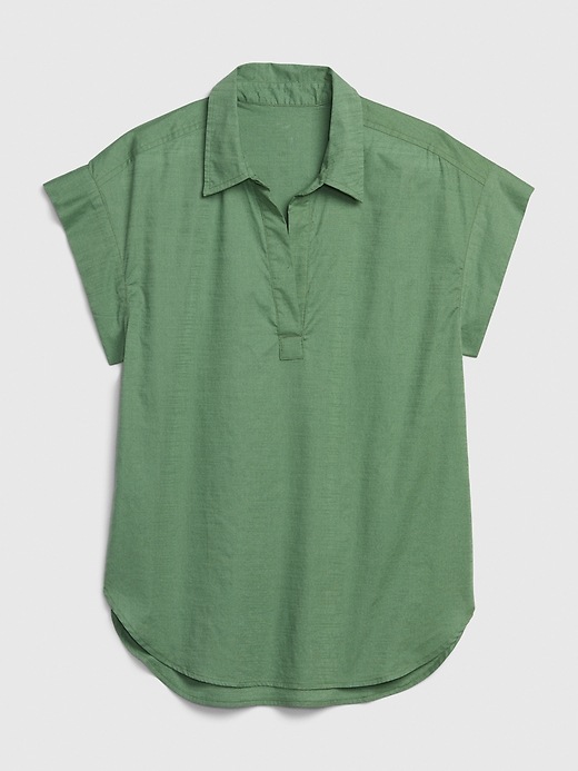 Image number 4 showing, Collared Popover Top