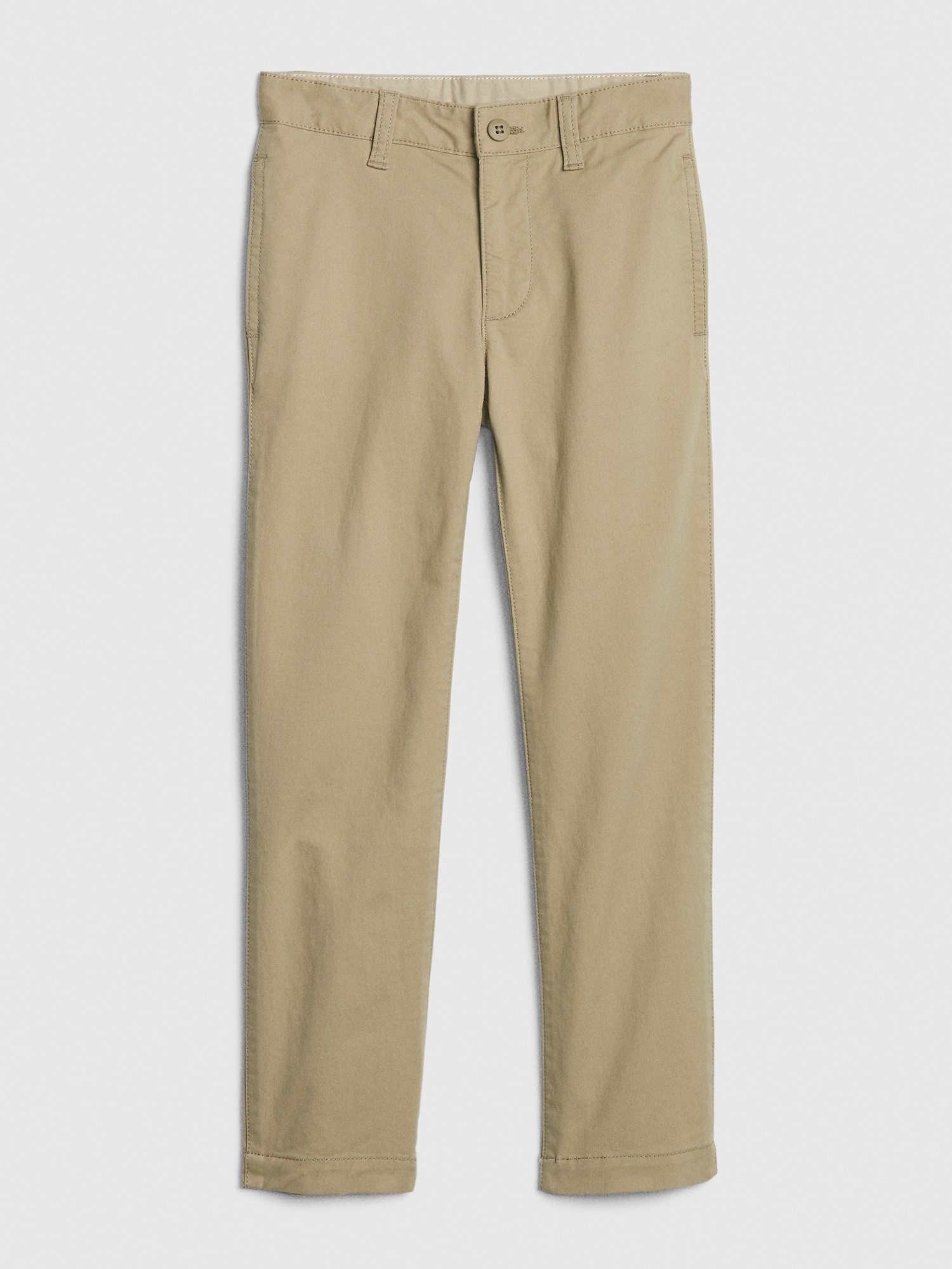 Kids Uniform Relaxed Fit Khakis with Gap Shield Gap