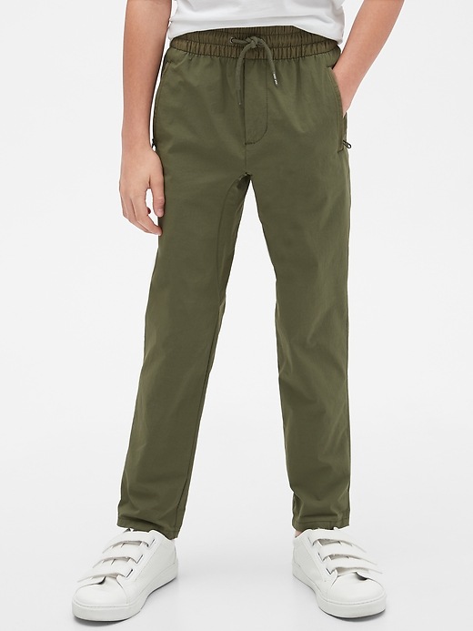 Image number 1 showing, Kids Hybrid Pull-On Pants with QuickDry