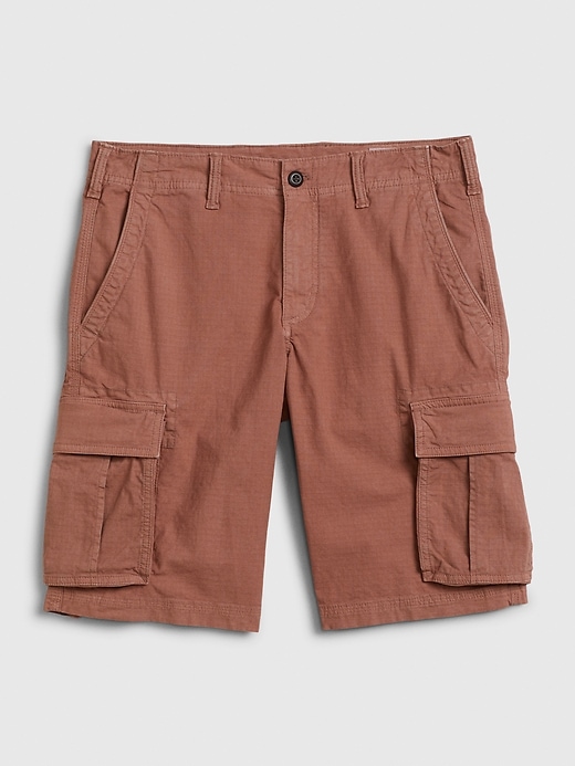1 of 8 showing, with the color DUSTY ROSE of product 11" Twill Cargo Shorts with GapFlex