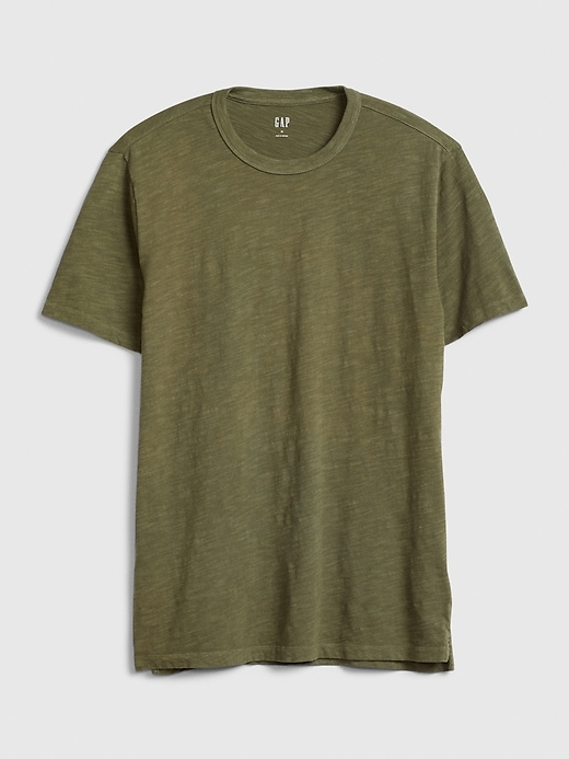 1 of 8 showing, with the color army jacket green of product Slub T-Shirt