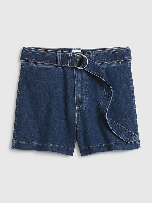 Image number 1 showing, High Rise Denim Chino Shorts