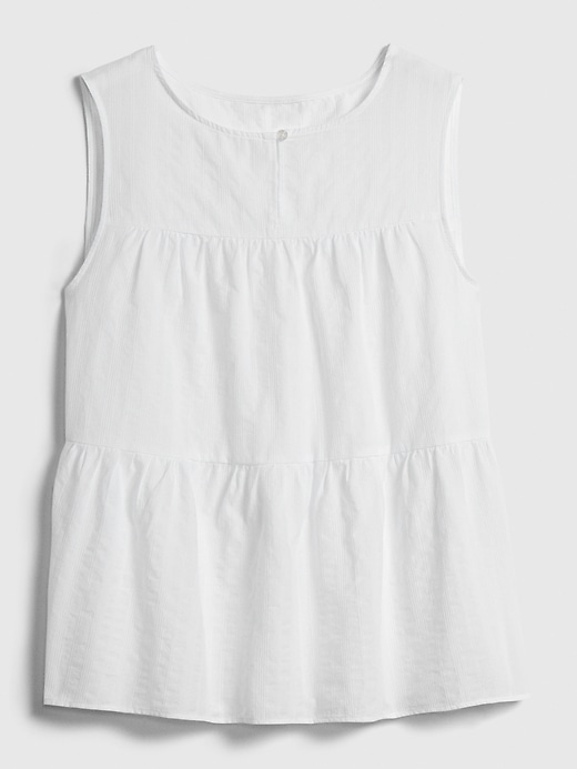 View large product image 1 of 1. Sleeveless Tiered Top
