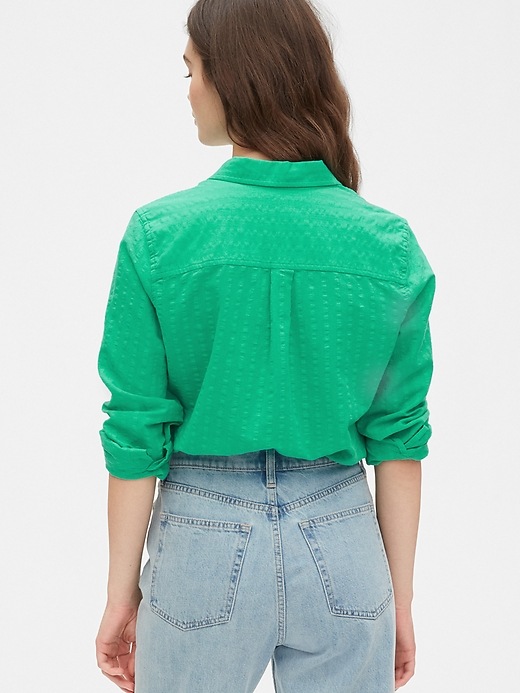 2 of 8 showing, with the color siren green of product Perfect Shirt