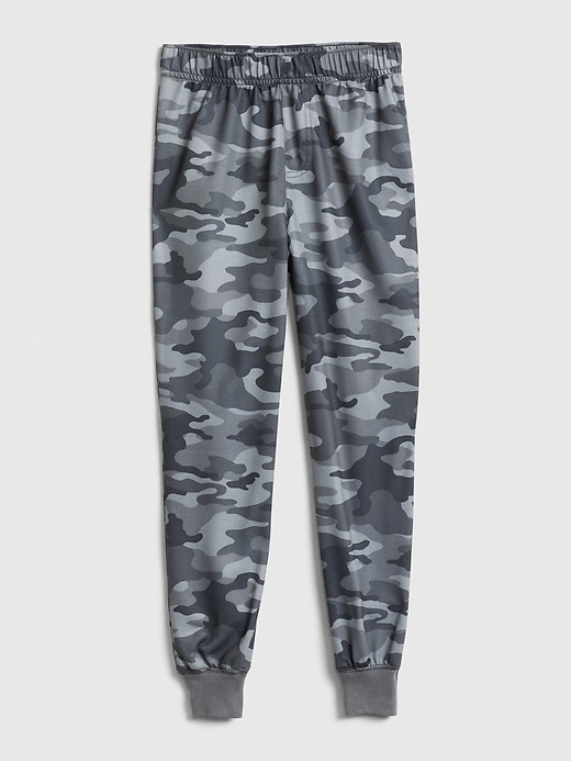 1 of 8 showing, with the color grey camo of product Kids Camo Jogger PJ Pants