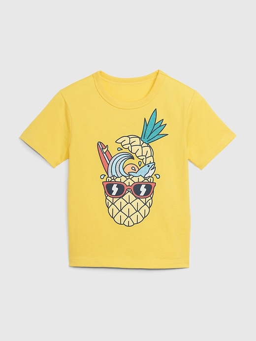 1 of 8 showing, with the color canary yellow of product Toddler Mix and Match Graphic T-Shirt