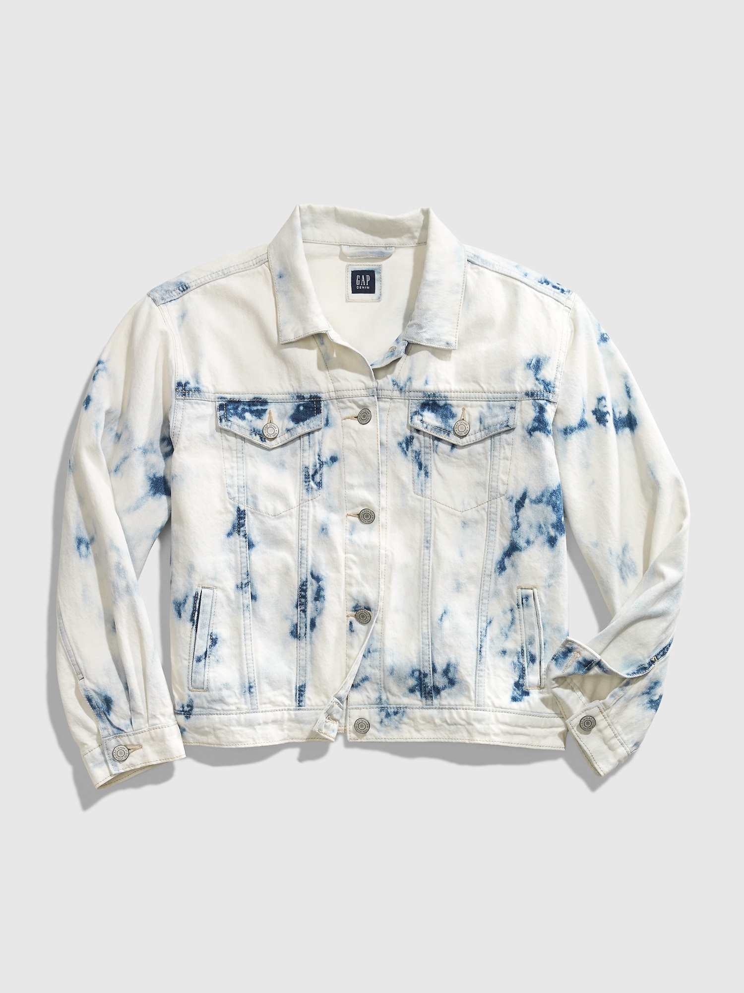 tie dye denim jacket