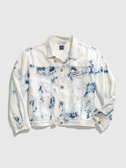 Image number 1 showing, Teen Tie-Dye Denim Jacket