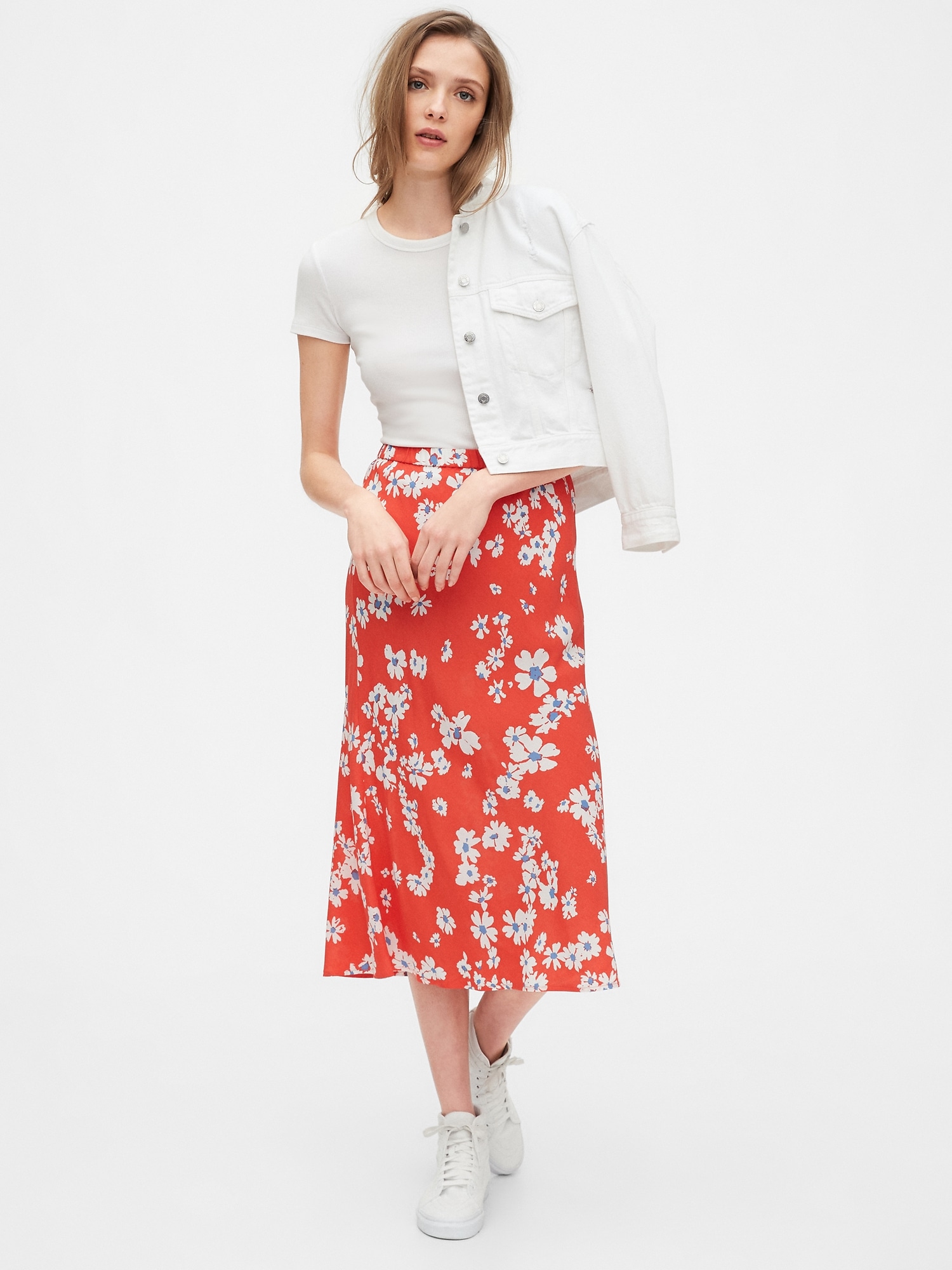gap midi skirt