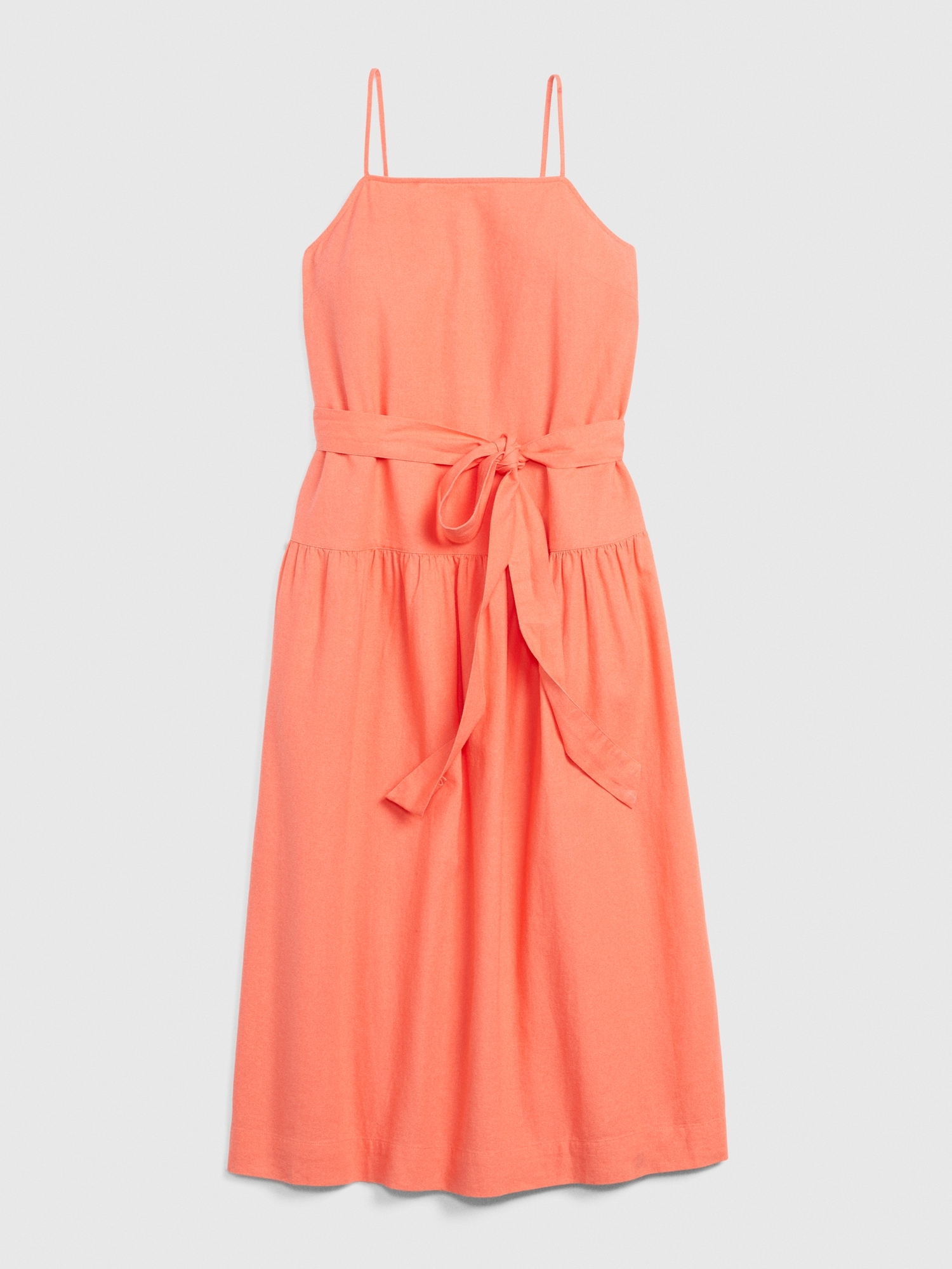 Apronneck Maxi Dress in Linen