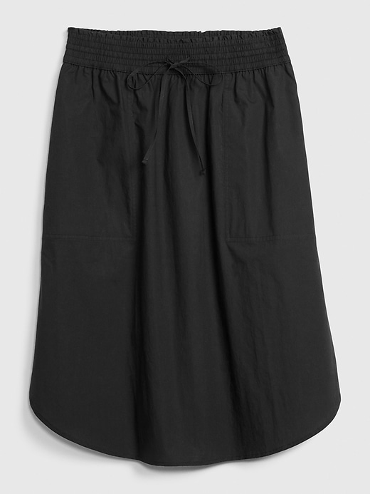 View large product image 1 of 1. Pull-On Skirt in Poplin
