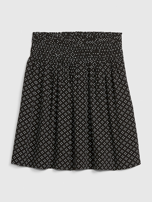 View large product image 1 of 1. Smocked Print Skirt