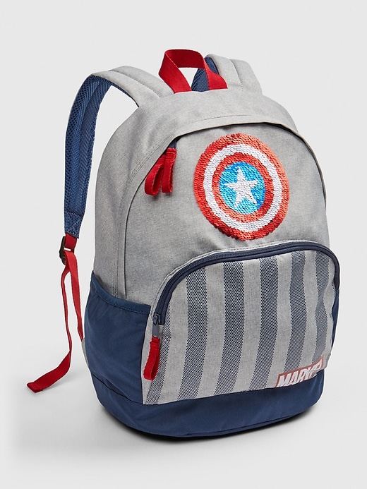 View large product image 1 of 1. GapKids &#124 Marvel Captain America Senior Backpack