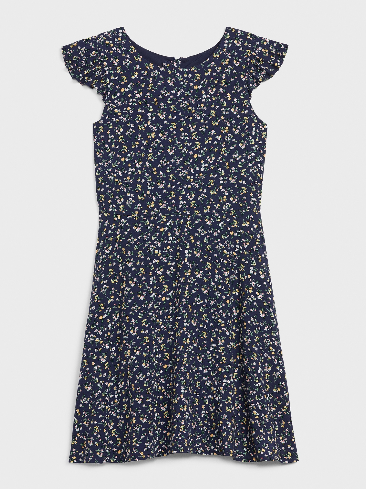 gap ruffle dress