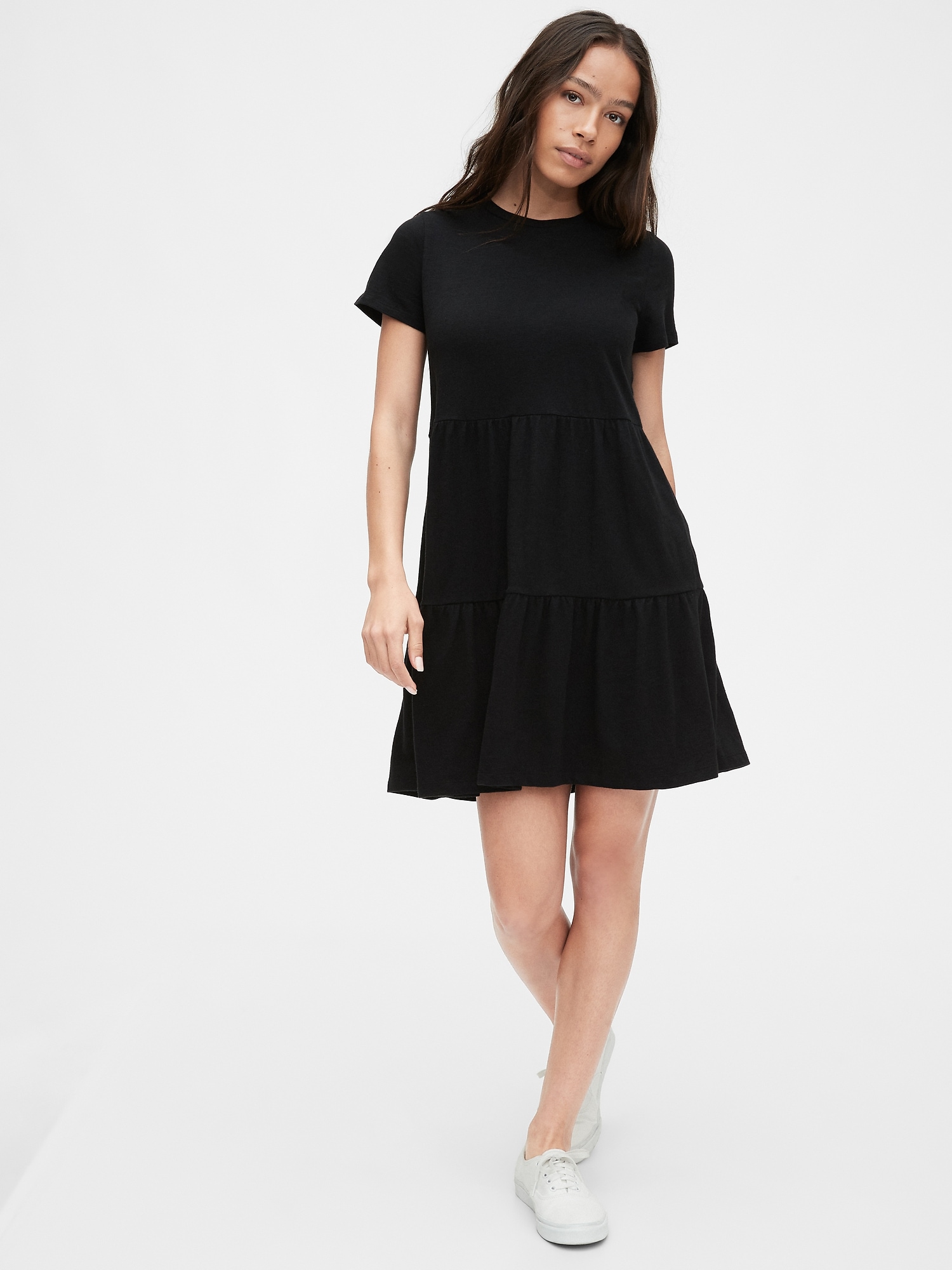 tiered t shirt dress