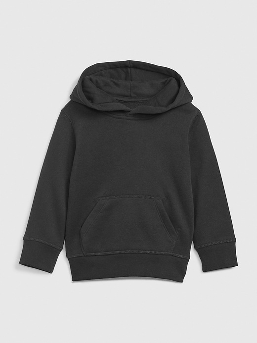 1 of 8 showing, with the color true black of product Toddler Hoodie Sweatshirt