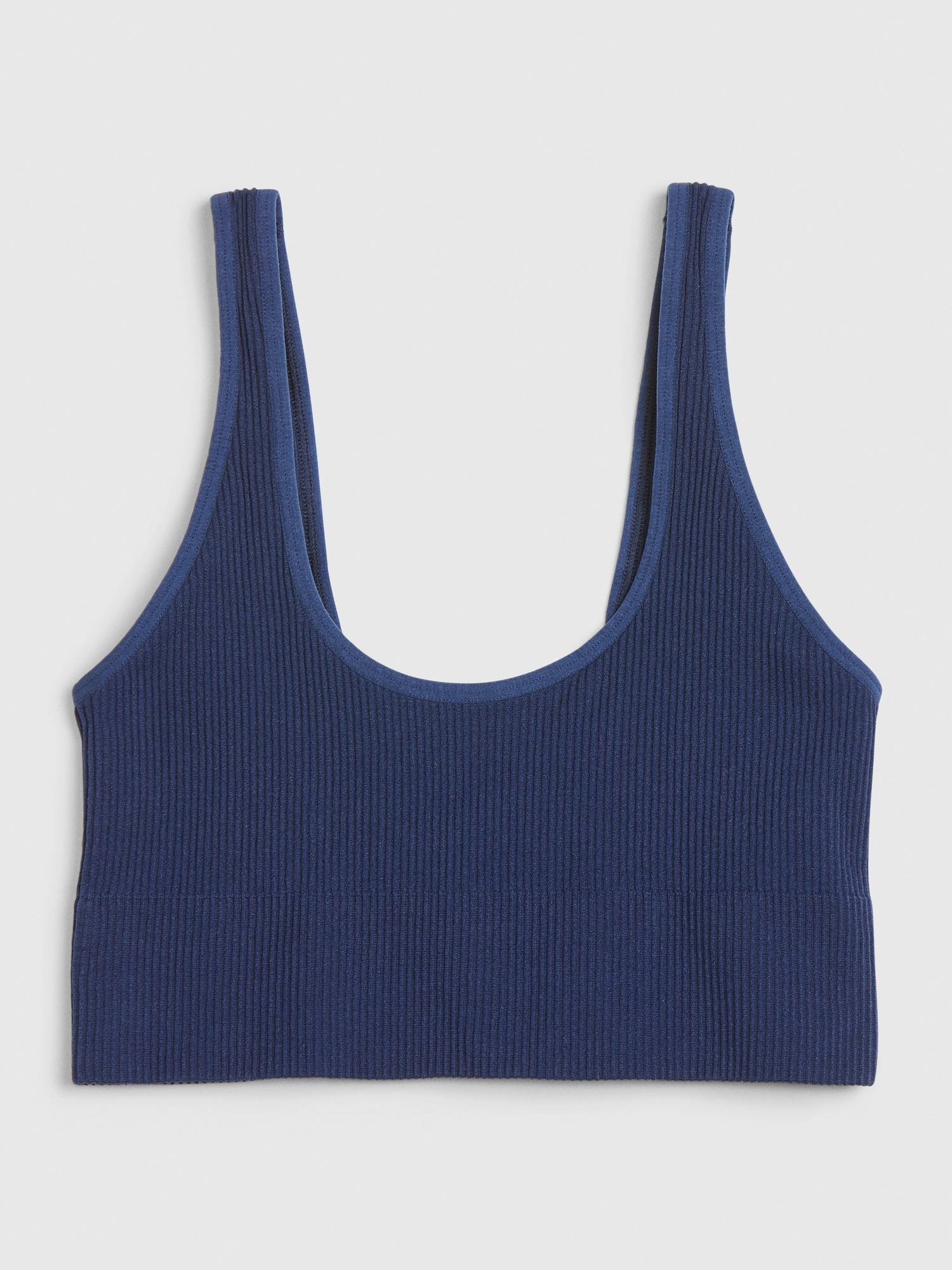 Gap Seamless Ribbed Bralette In Elysian Blue