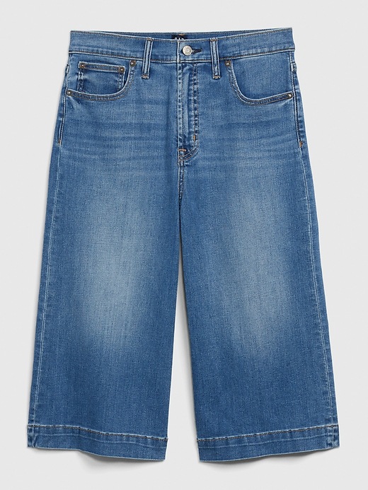 Image number 1 showing, High Rise Culotte Jeans