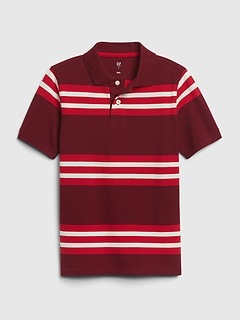 boys red striped shirt