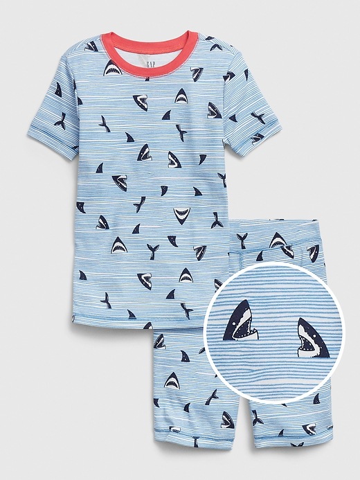 Image number 1 showing, Baby Shark Short PJ Set