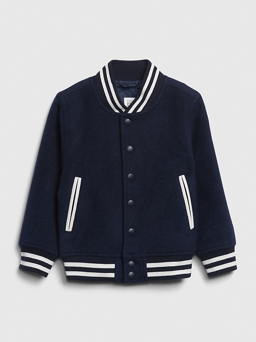 Image number 1 showing, Toddler Wool Bomber Jacket