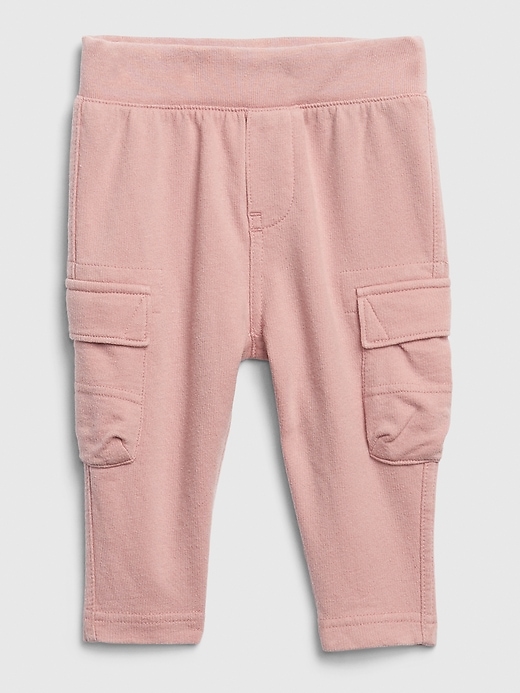 1 of 8 showing, with the color antique pink of product Baby Knit Cargo Pants