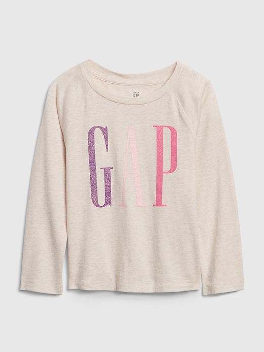 View large product image 1 of 1. Toddler Long Sleeve Gap Logo T-Shirt