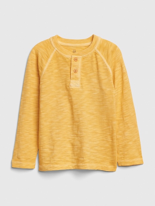 View large product image 1 of 1. Toddler Long Sleeve Henley Shirt