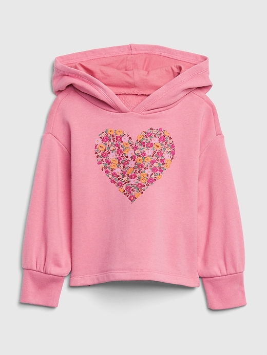 Gap pink heart 2025 hoodie
