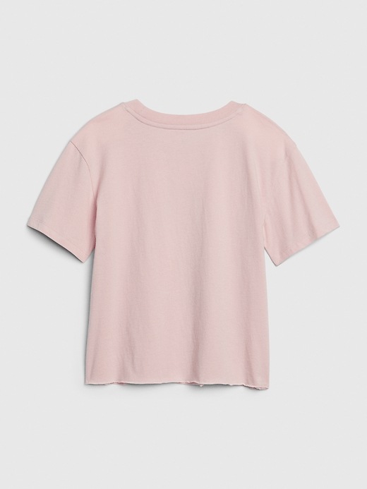 2 of 8 showing, with the color pure pink of product Kids Graphic Boxy T-Shirt