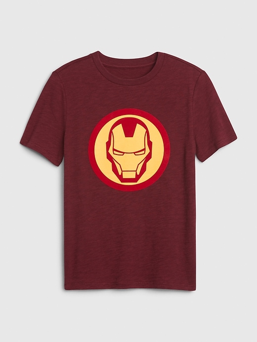 1 of 8 showing, with the color red delicious of product GapKids &#124 Marvel Graphic T-Shirt