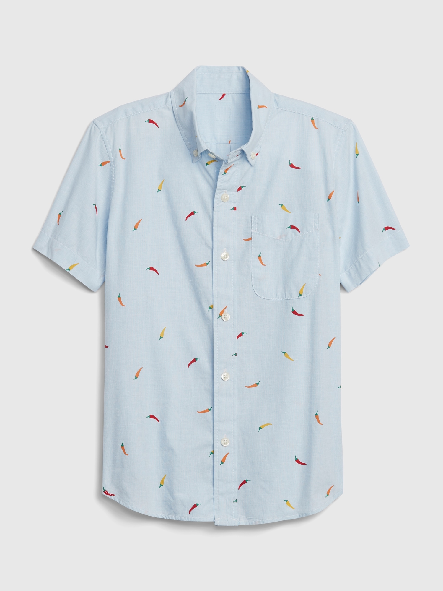 Kids Tropical Button Down Shirt Gap