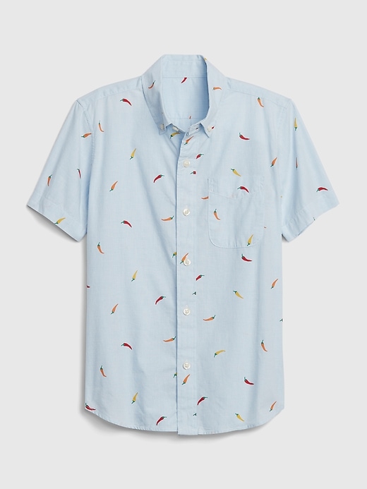 View large product image 1 of 1. Kids Tropical Button-Down Shirt