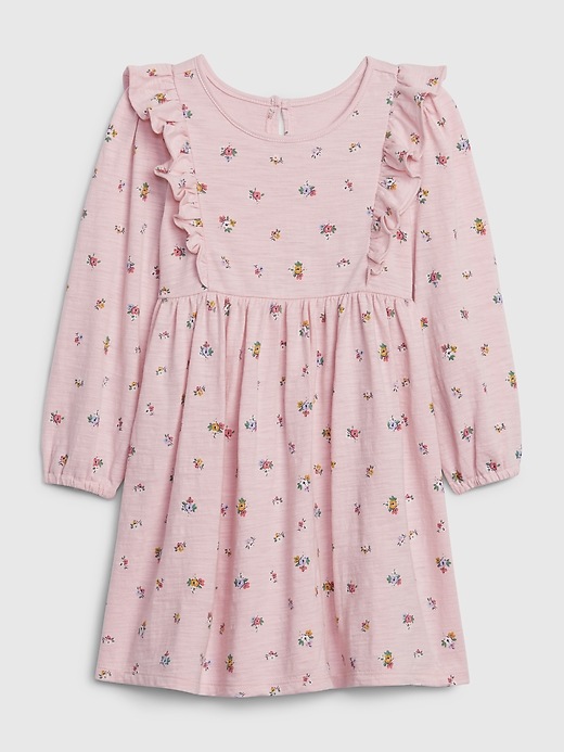 Image number 1 showing, Toddler Floral Ruffle Dress