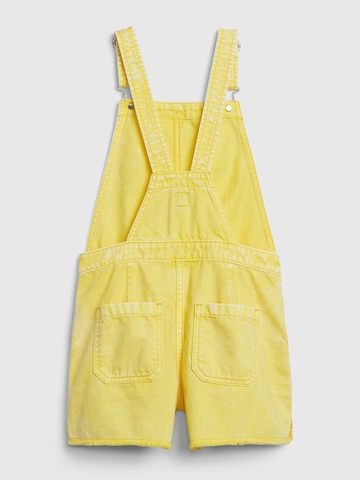 Image number 2 showing, Kids Yellow Denim Shortalls