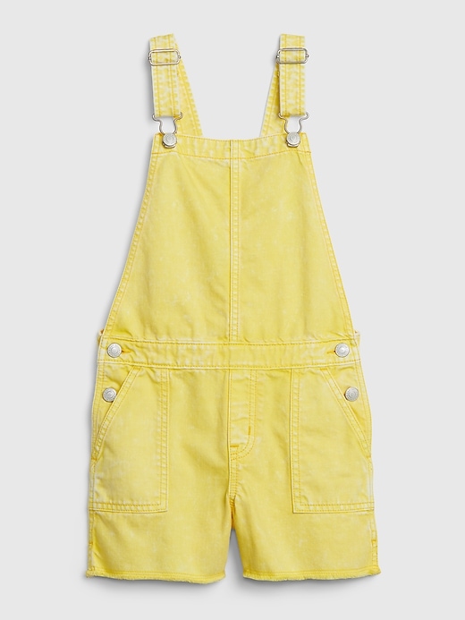 Image number 1 showing, Kids Yellow Denim Shortalls