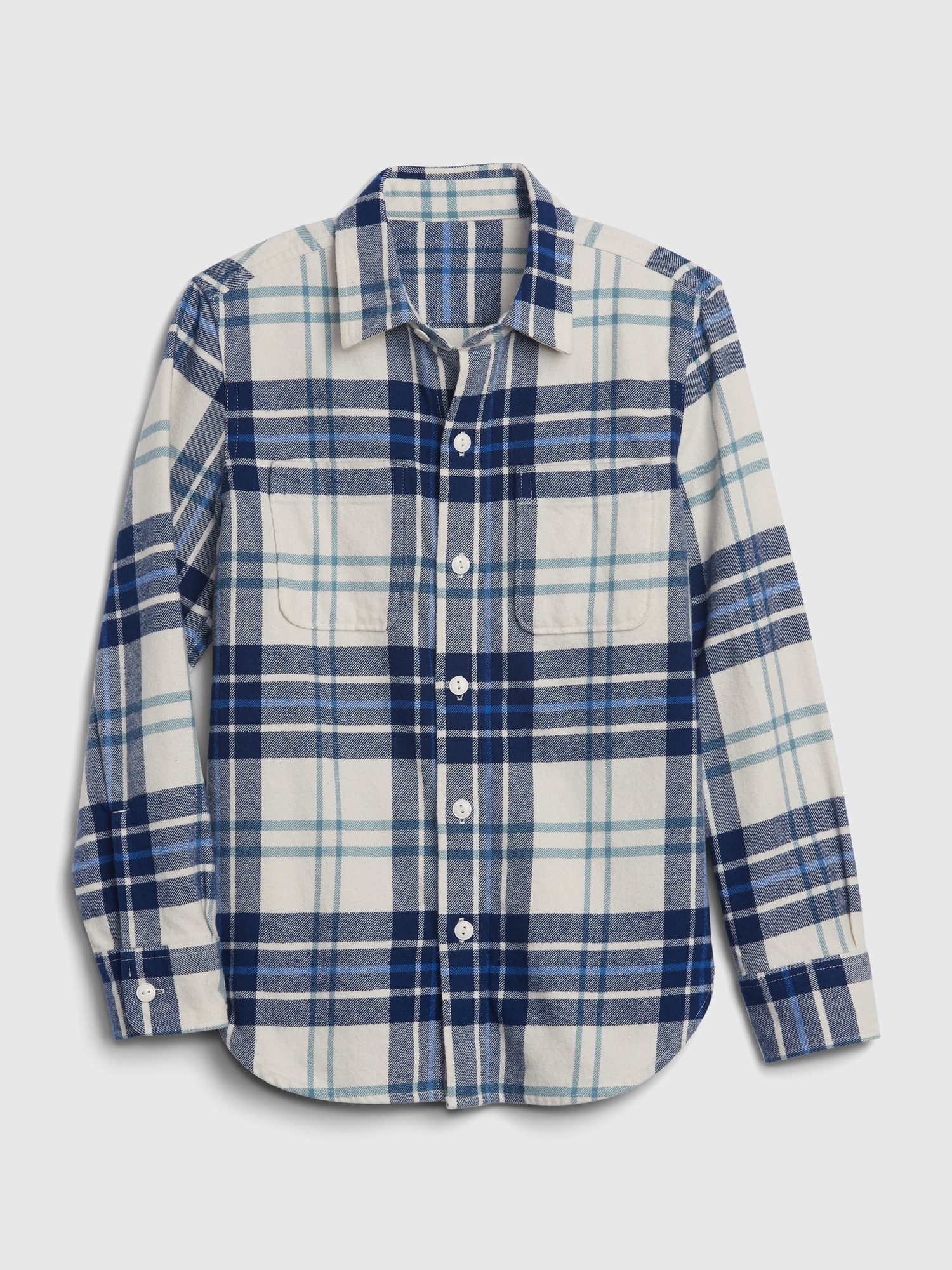 lands end fleece lined flannel shirt