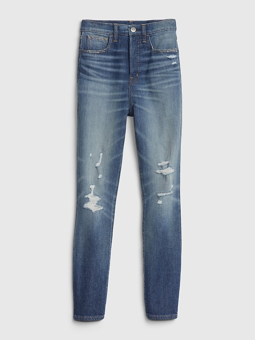 Image number 8 showing, 1969 Premium Sky High Distressed Skinny Jeans